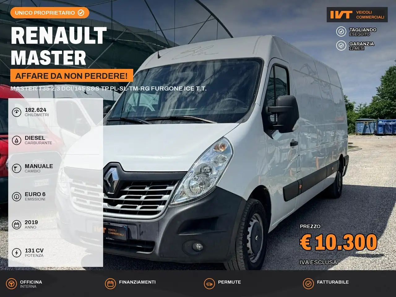 Renault Master Master T35 2.3 dCi/145 S&S TP PL-SL-TM-RG Furgone — photo 1 of 8