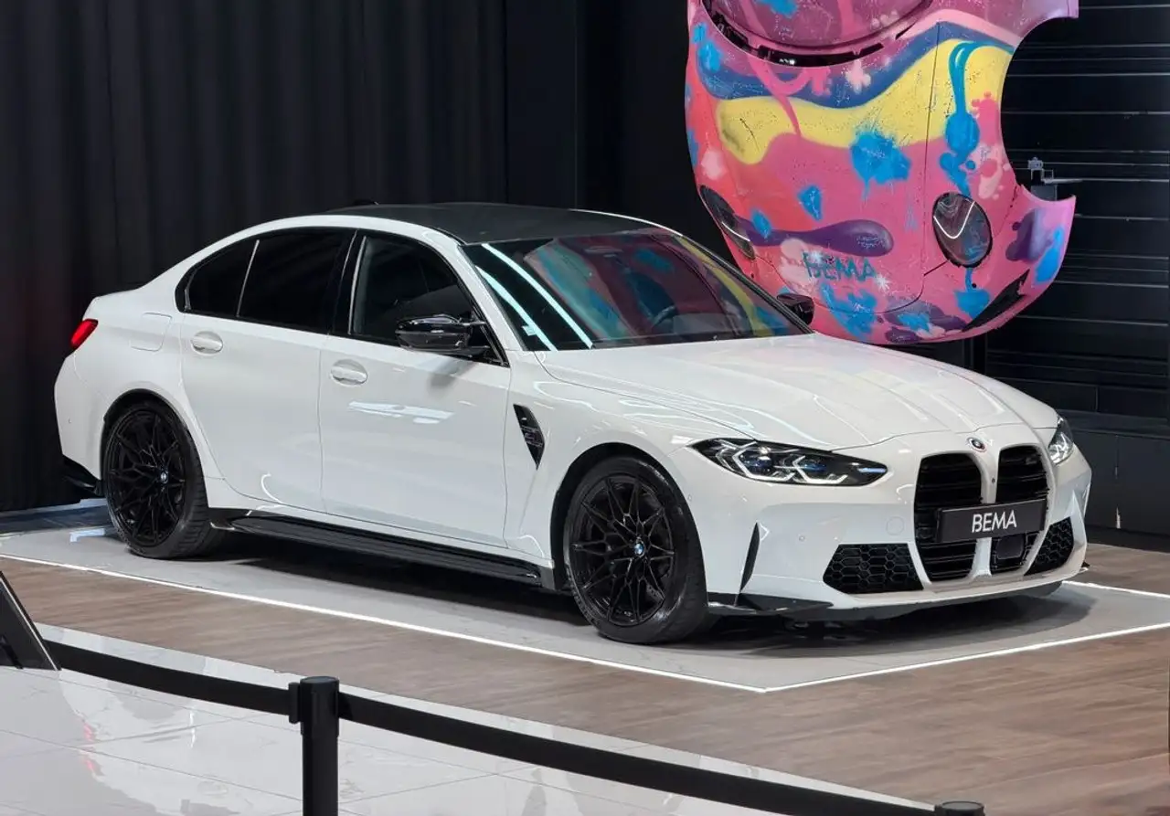 BMW M3 G80 3.0 COMPETITION 510 cv BVA8 | Toit Carbone Phares Laser 890 euros-mois — photo 1 of 15