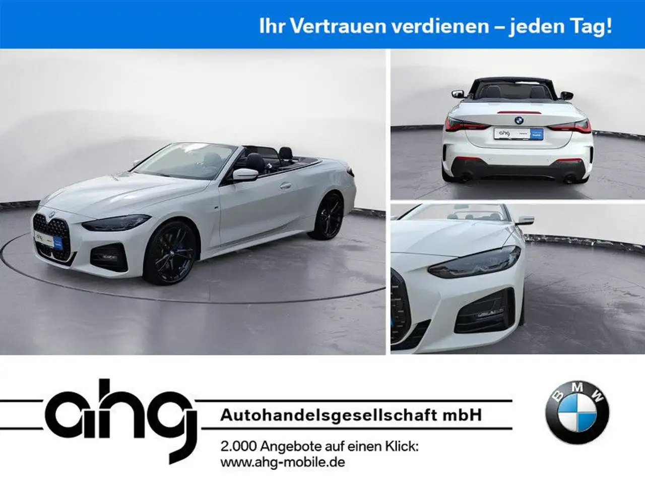 BMW 430 i Cabrio M Sport Sport Aut. Klimaaut. PDC RFT — photo 1 of 15
