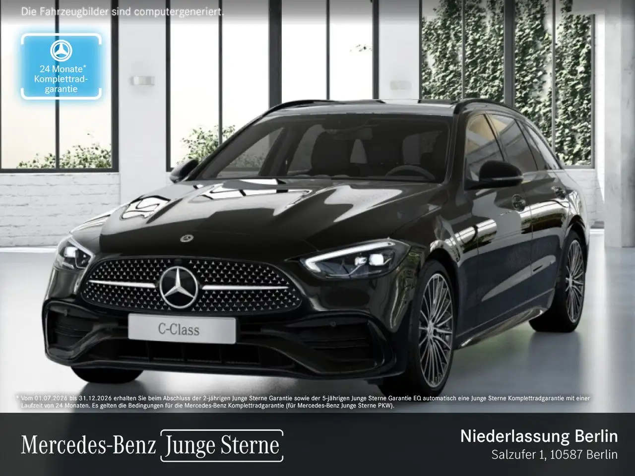 Mercedes-Benz C 200 T AMG+NIGHT+PANO+LED+KAMERA+19"+TOTW+KEYLESS — photo 1 of 21