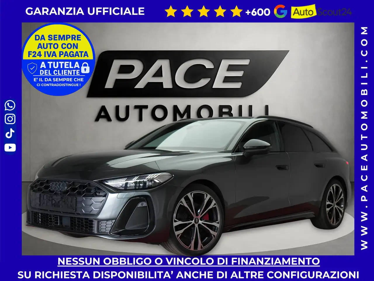Audi A5 40D AVANT TDI QUATTRO S LINE SLINE 20" BLACK PACK EDITION ONE PACK — photo 1 of 11