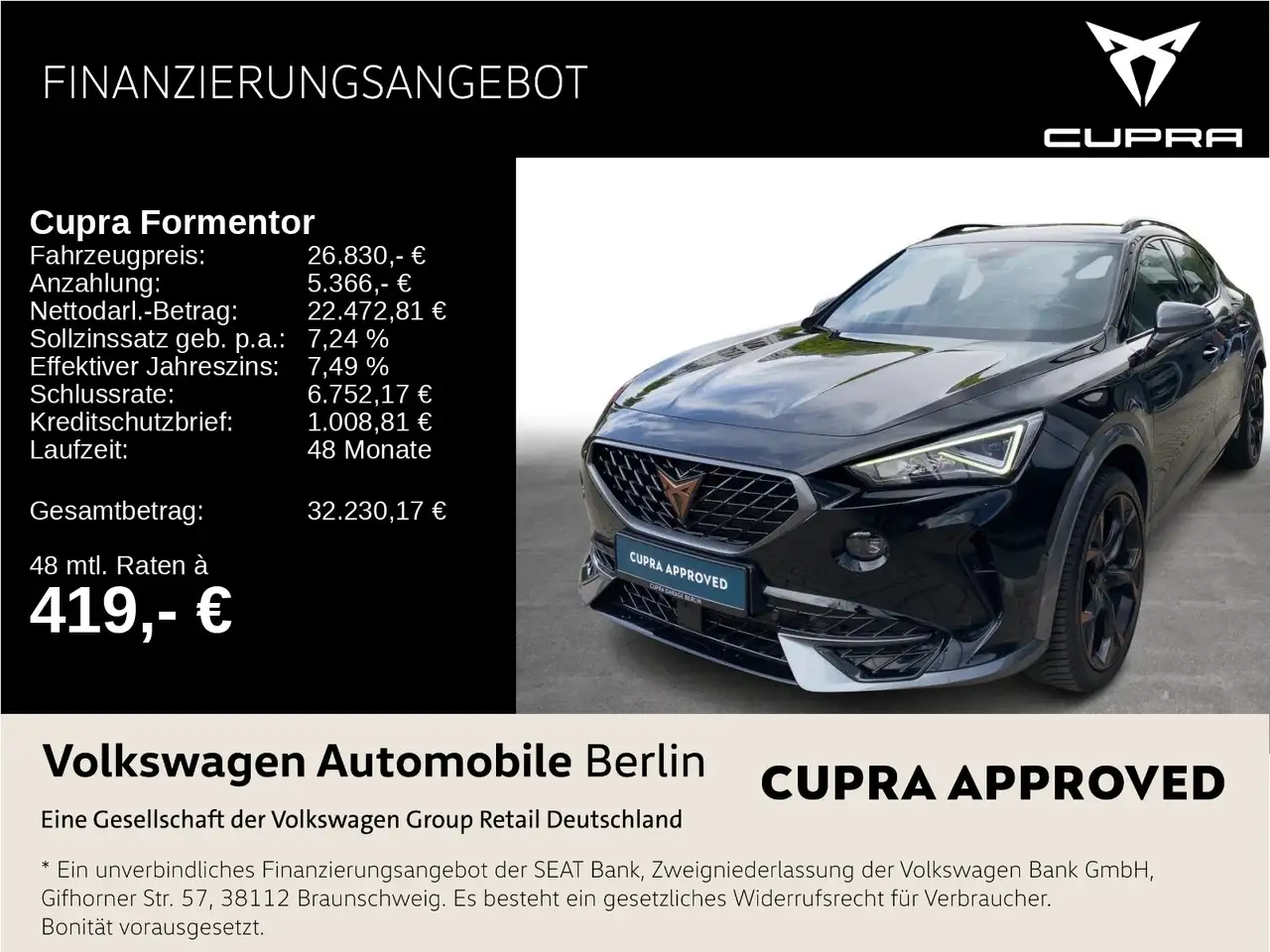 CUPRA Formentor 2.0 TSI DSG VZ Navi LED ACC SHZ PDC — photo 1 of 18