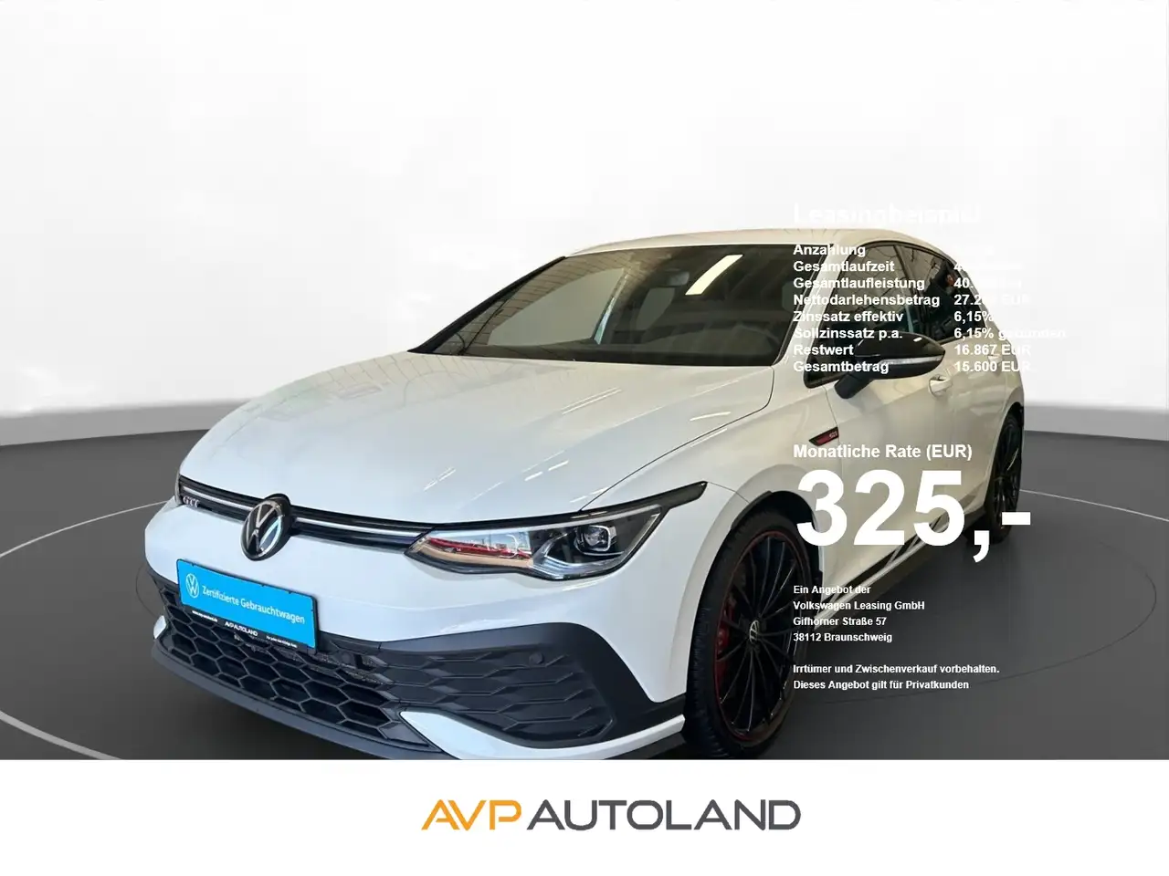 Volkswagen Golf GTI Golf VIII GTI Clubsport 2.0 TSI DSG | NAVI | ACC — photo 1 of 15
