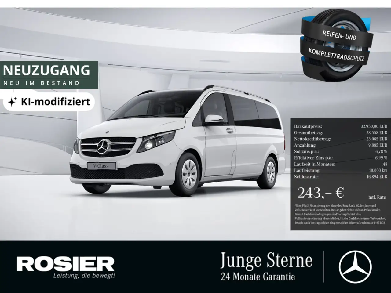 Mercedes-Benz V 220 d RISE Lang AHK NAVI KAMERA SHZ KLIMA — photo 1 of 19