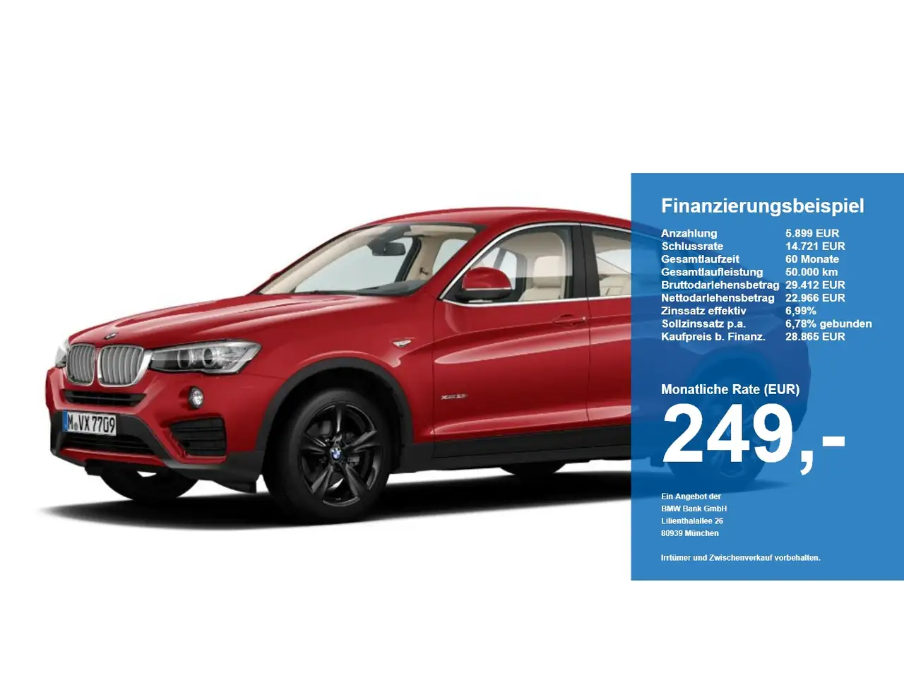 BMW X4 xDrive 35i Advantage Xenon DrvAss HUD HiFi PDC — photo 1 of 6