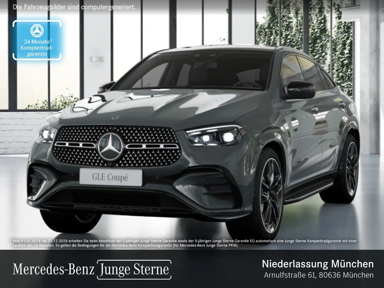 Mercedes-Benz GLE 350 de Coupé 4M AMG+NIGHT+PANO+360+AHK+HUD+9G — photo 1 of 23