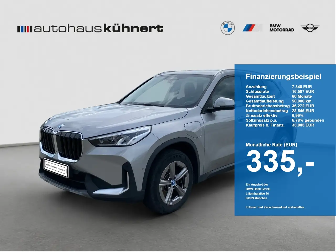 BMW X1 xDrive 25e LED Navi Tempomat RFK DAB SpurAss — photo 1 of 20