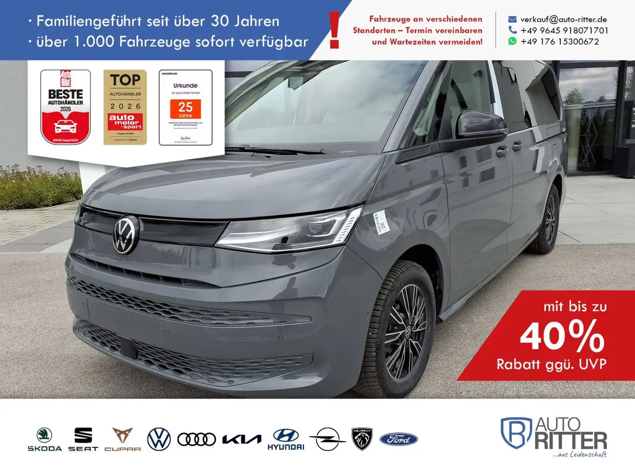 Volkswagen T7 Multivan Business LÜ ACC|AHK|RFK|PANO|Matr... — photo 1 of 7