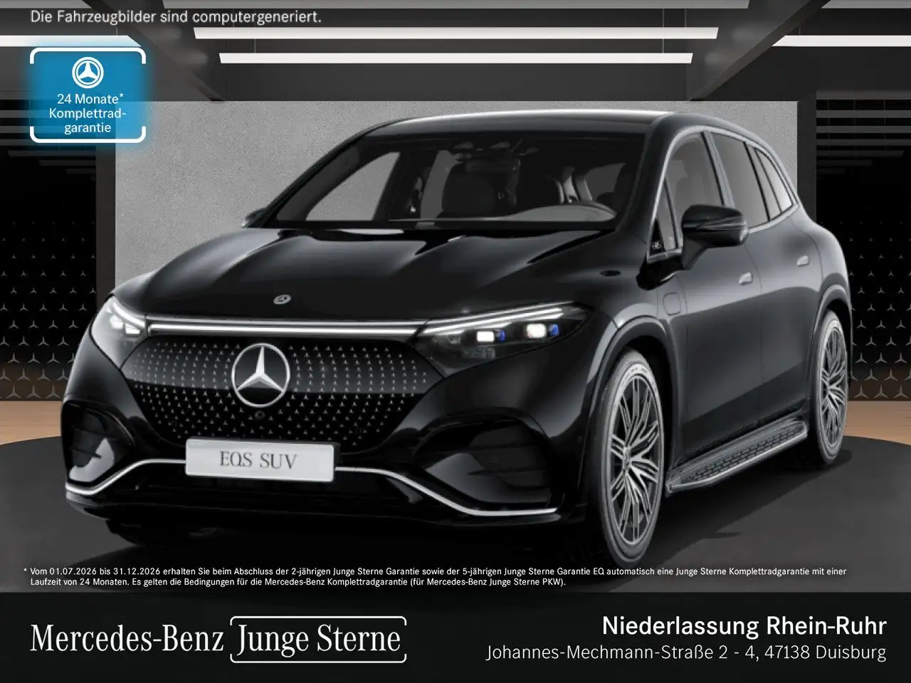 Mercedes-Benz EQS SUV EQS 450 4Matic AMG Fahrass Airmat Pano Burmester — photo 1 of 15