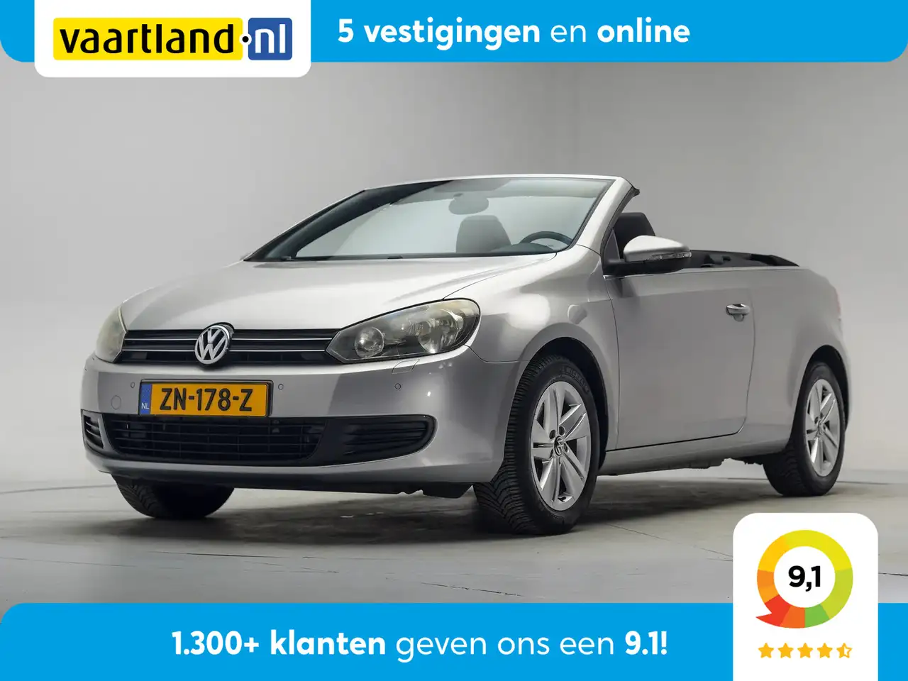 Volkswagen Golf Cabriolet 1,2 TSI BlueMotion [ Elek.dak Clima PDC Stoelverwa — photo 1 of 33