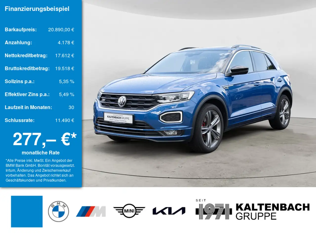 Volkswagen T-Roc 1.5 TSI Sport PANO LED AID ACC NAVI SHZ — photo 1 of 15