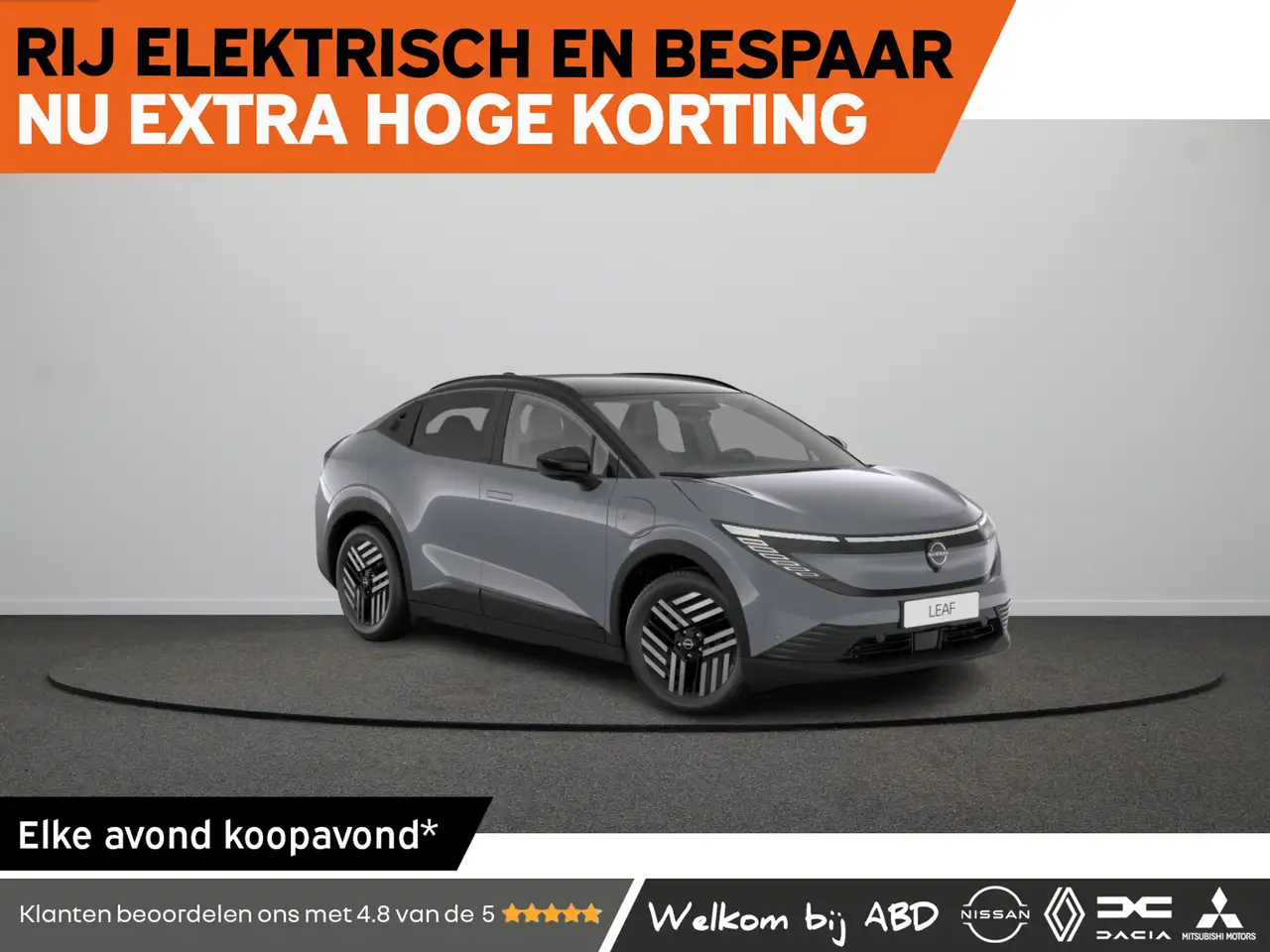 Nissan Leaf Advance 75 kWh | 18" lichtmetalen velgen met diamo — photo 1 of 9