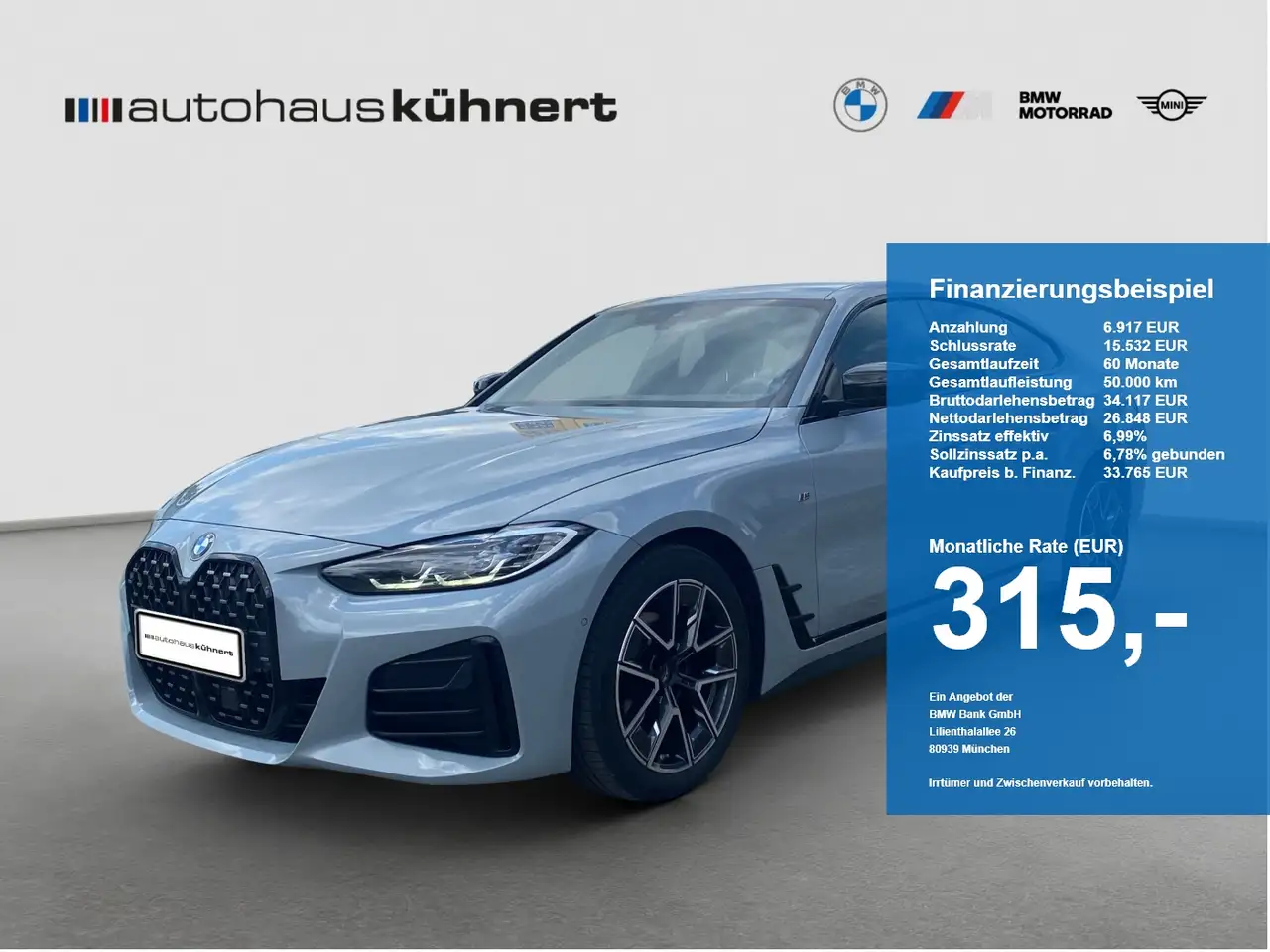 BMW 420 420d xDrive Gran Coupé ///M Sport AHK LC+ — photo 1 of 15