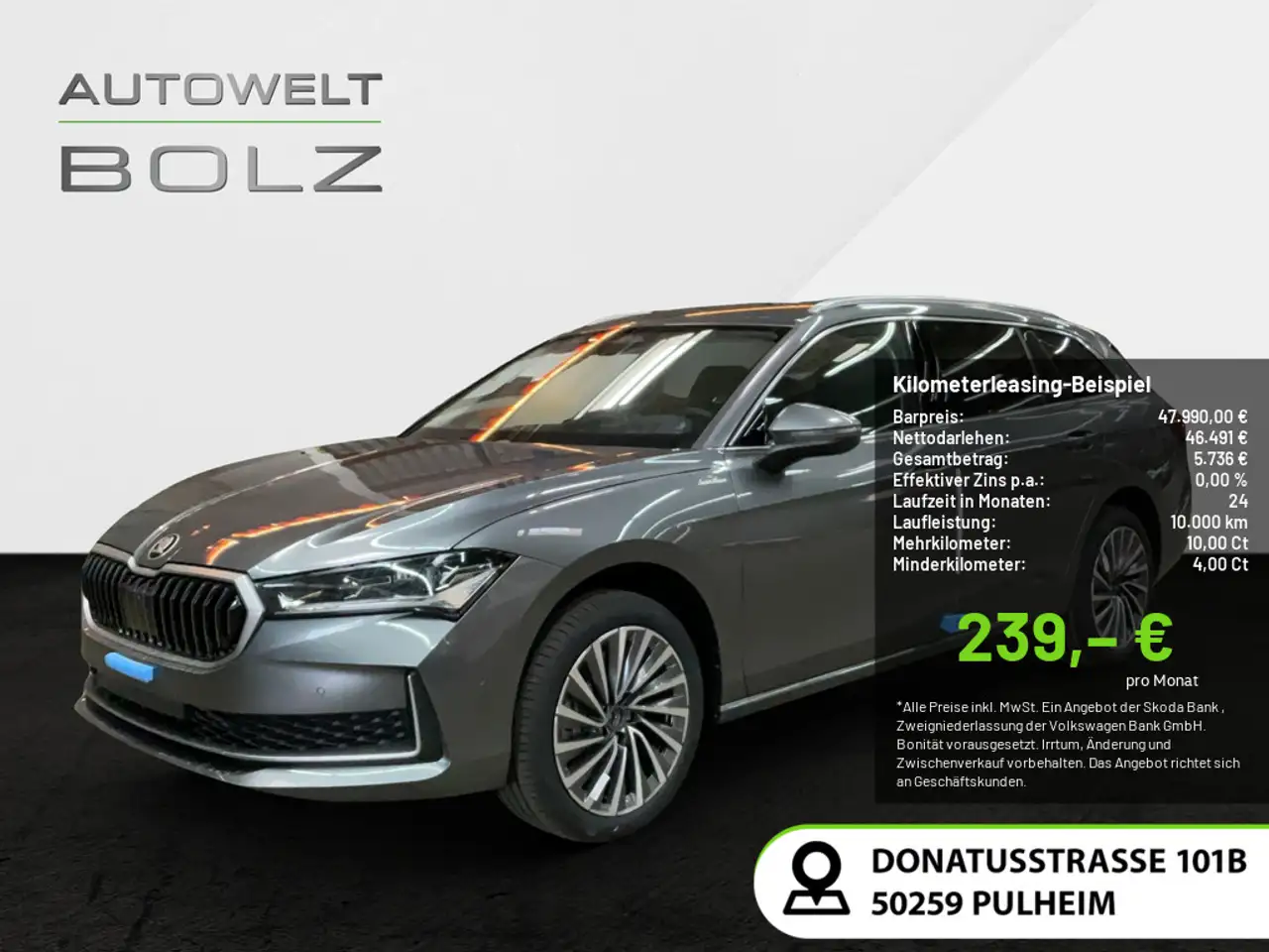 Skoda Superb Combi 2.0 TDI 4x4 L&K MATRIX-LED 360° — photo 1 of 23