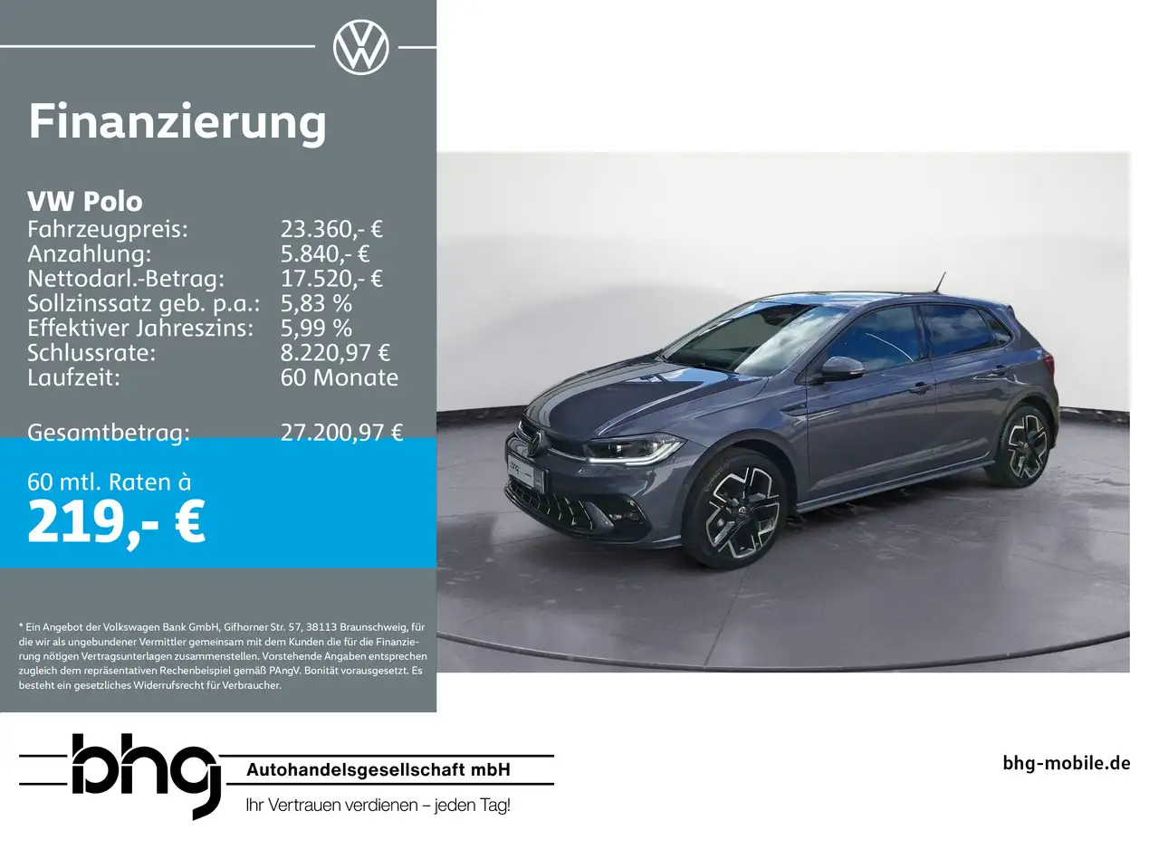 Volkswagen Polo 1.0 TSI DSG R-LINE — photo 1 of 22