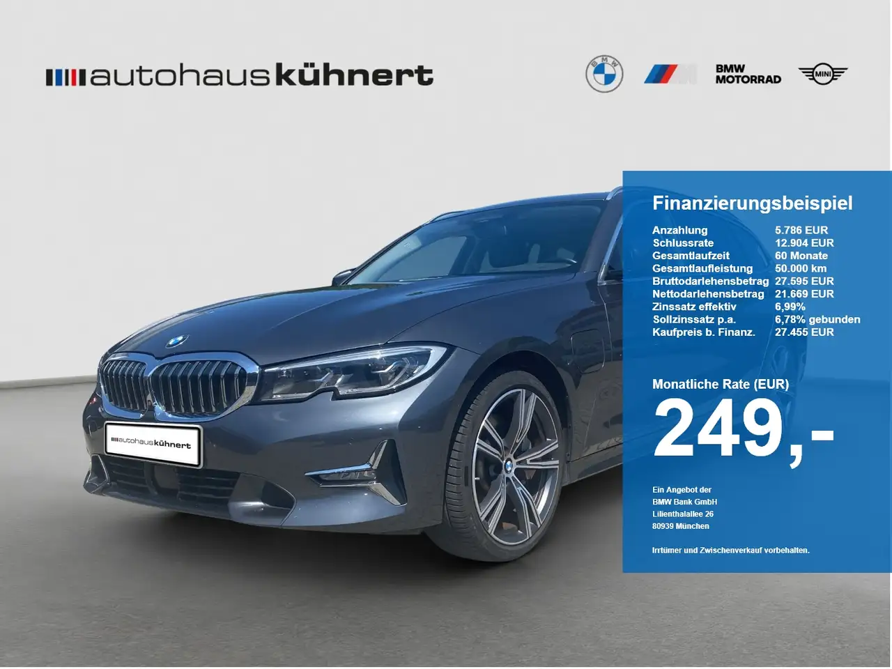 BMW 330 e xDrive Touring Laser ACC AHK Pano StHzg H&K — photo 1 of 15