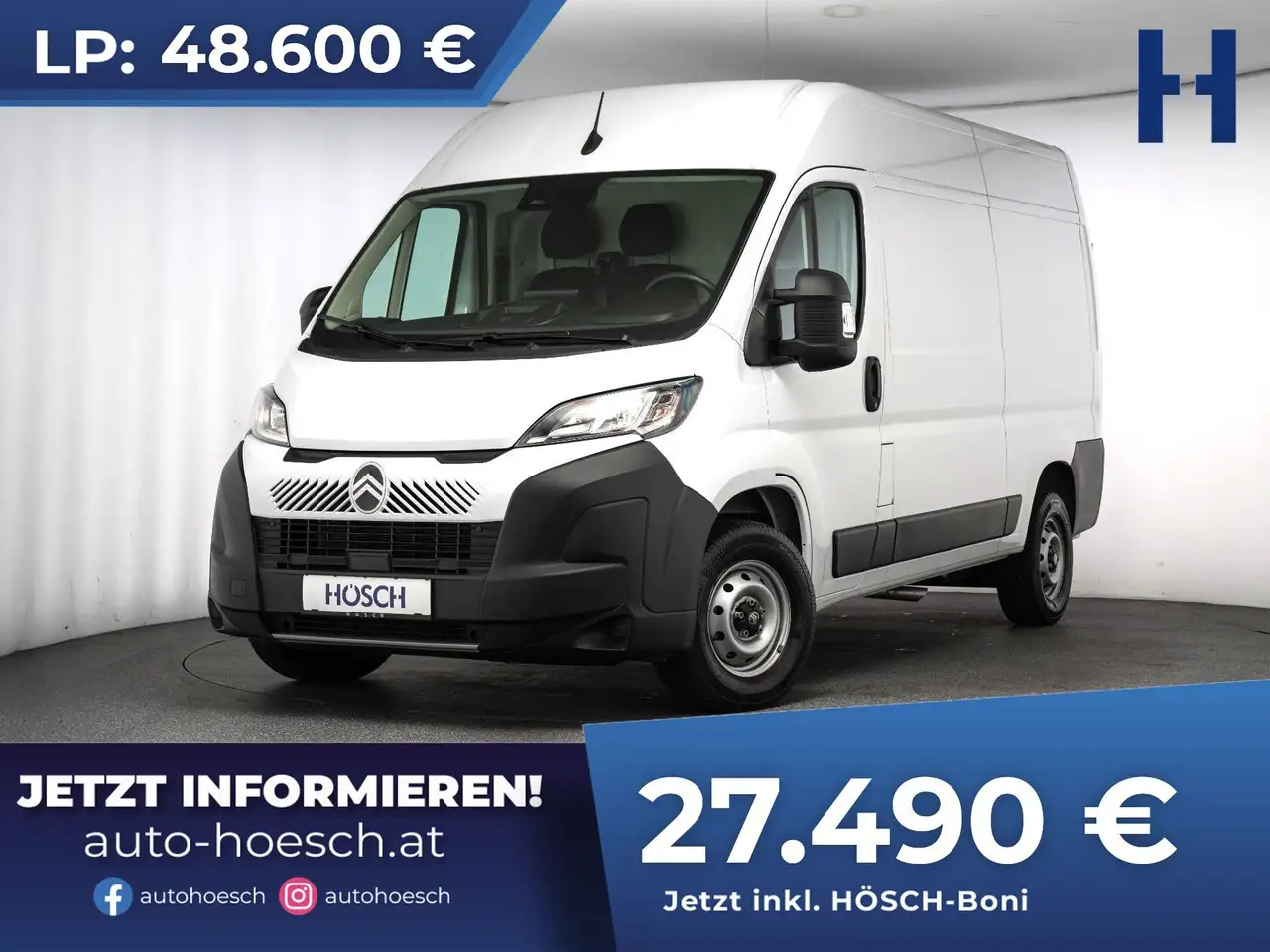 Citroen Jumper 2.2 BlueHDi L2H2 STANDHEIZUNG netto: 22.9 — photo 1 of 37