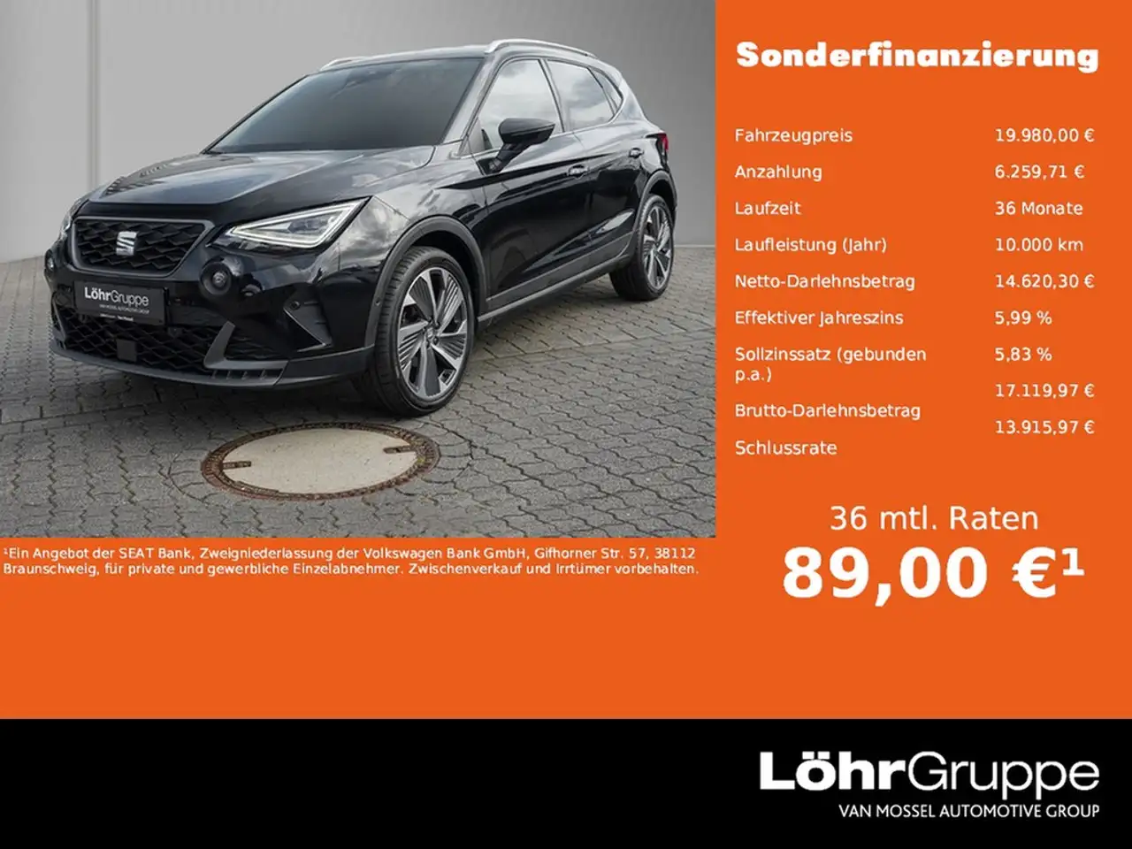 SEAT Arona 1.0 TSI DSG FR /Navi/LED/ACC/RFK/DAB+ — photo 1 of 21
