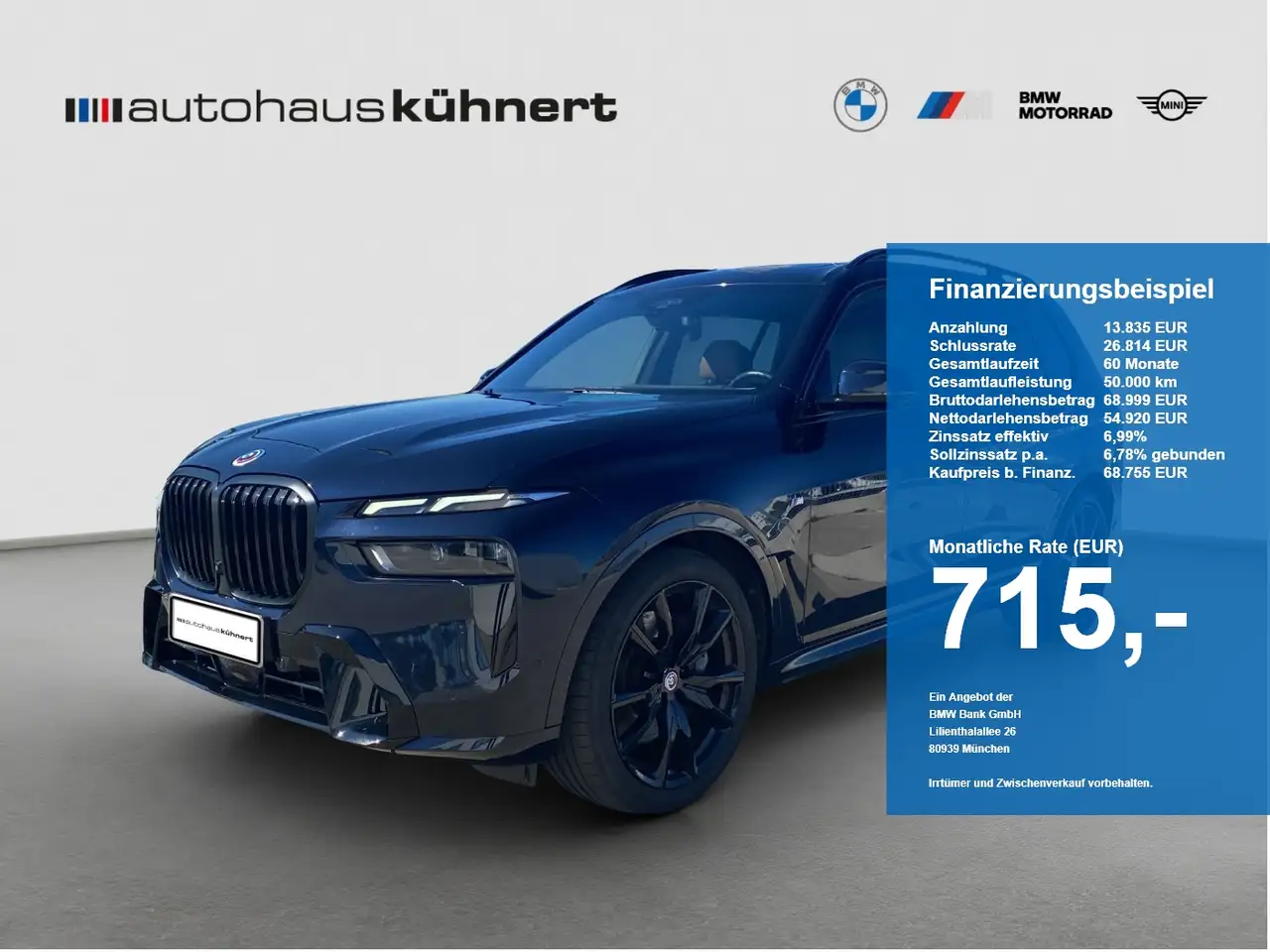 BMW X7 xDrive40d M-Sport PRO ACC Aktivlkg. Standhzg. — photo 1 of 15
