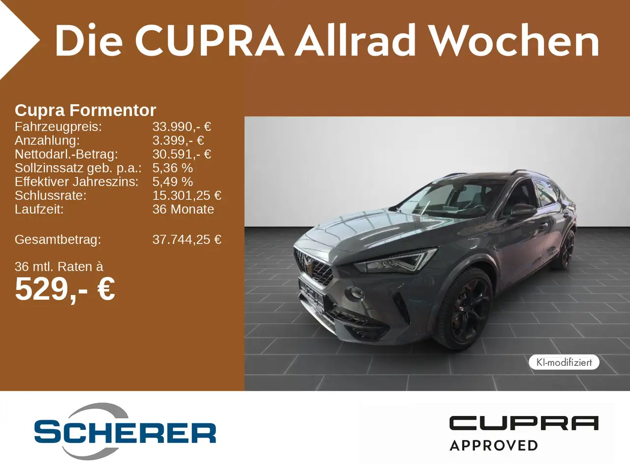 CUPRA Formentor 2.0 TSI VZ RFK SHZ KLIMA EPH NAVI — photo 1 of 3