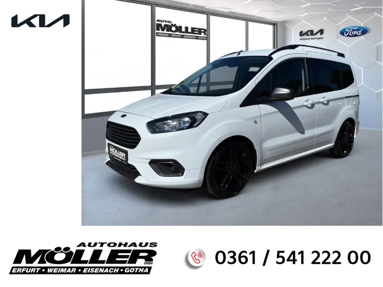 Ford Tourneo Courier Sport 1.5T AHK Navi Kamera Klima Schiebetüren — photo 1 of 15