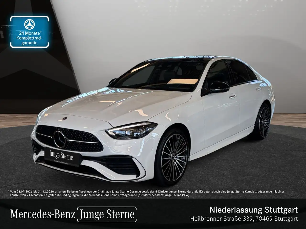 Mercedes-Benz C 300 d 4M AMG+NIGHT+PANO+360+BURMESTER+19"+9G — photo 1 of 15