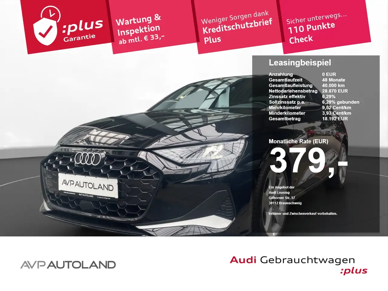 Audi A3 Limousine 35 TDI S tronic advanced Facelift — photo 1 of 15