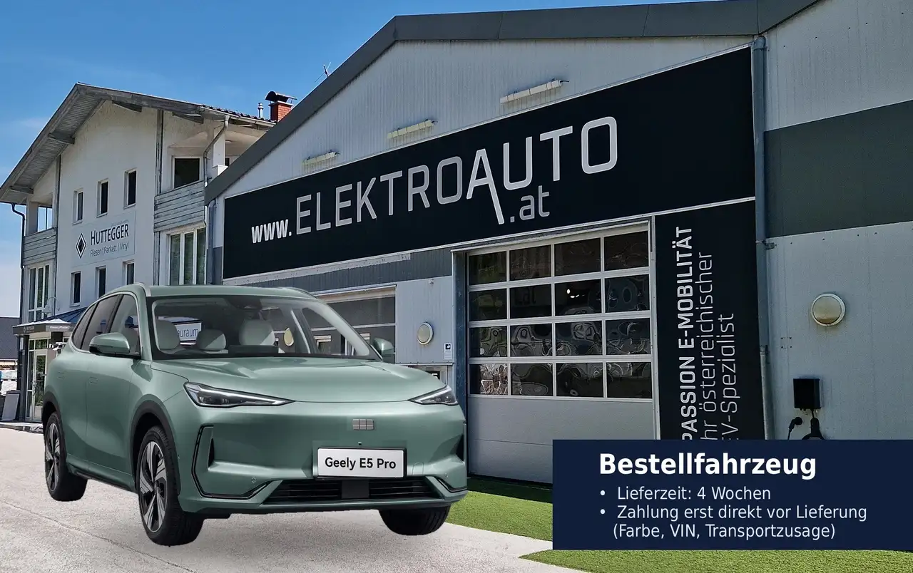 Geely E5 Pro+ 68 kwh 4 Wochen Lieferung. Preis wie angegeben, ohne Konditionen. Aufpreis nur bei Farben und Ausstattung Pro+ M — photo 1 of 9