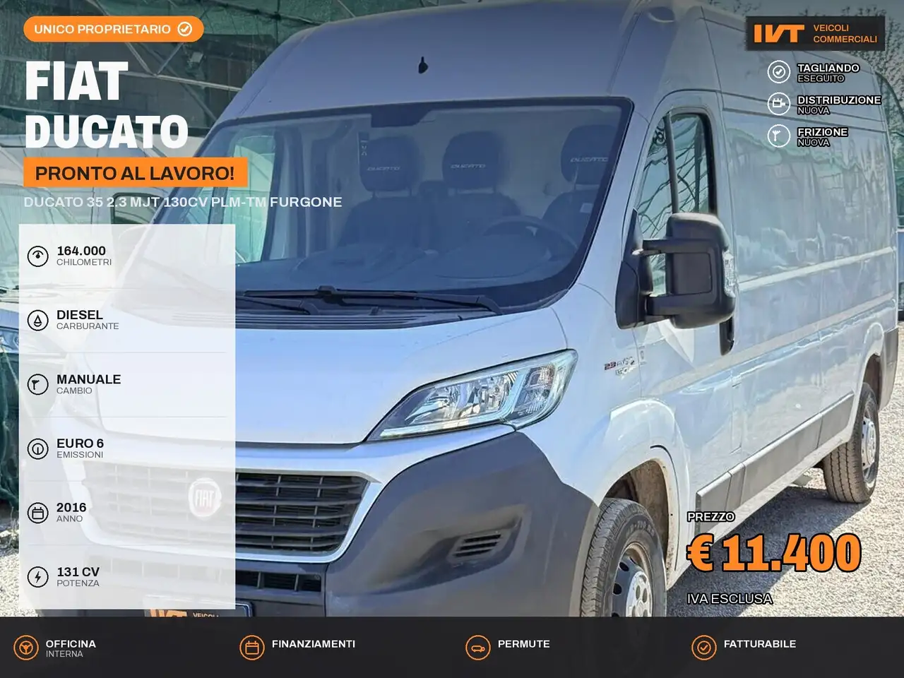 Fiat Ducato Ducato 35 2.3 MJT 130CV PLM-TM Furgone — photo 1 of 8
