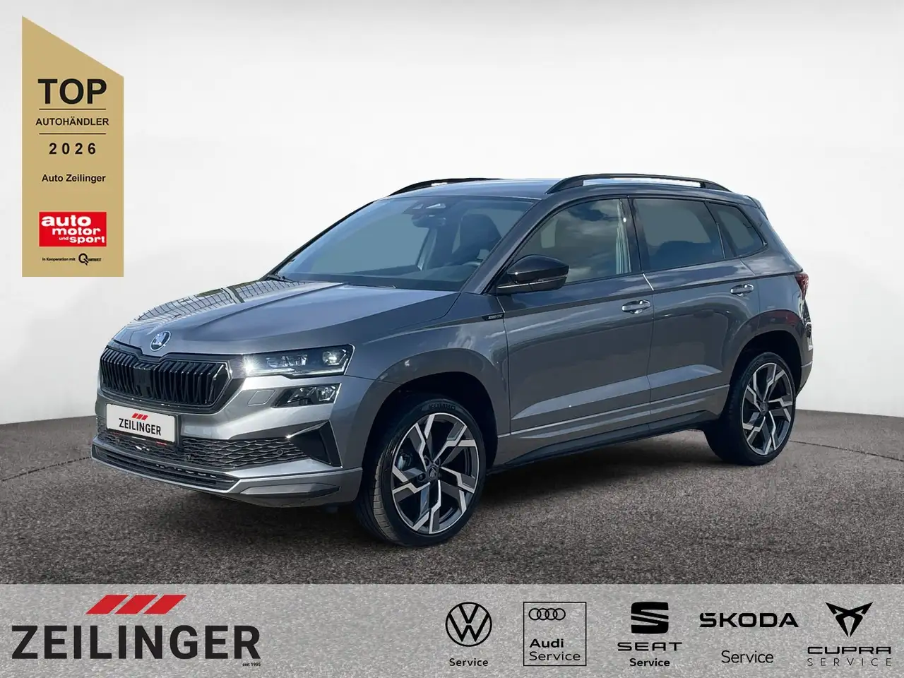 Skoda Karoq Sportline TSI DSG|3-J-GAR|AHK|19"|el.HECK| — photo 1 of 18