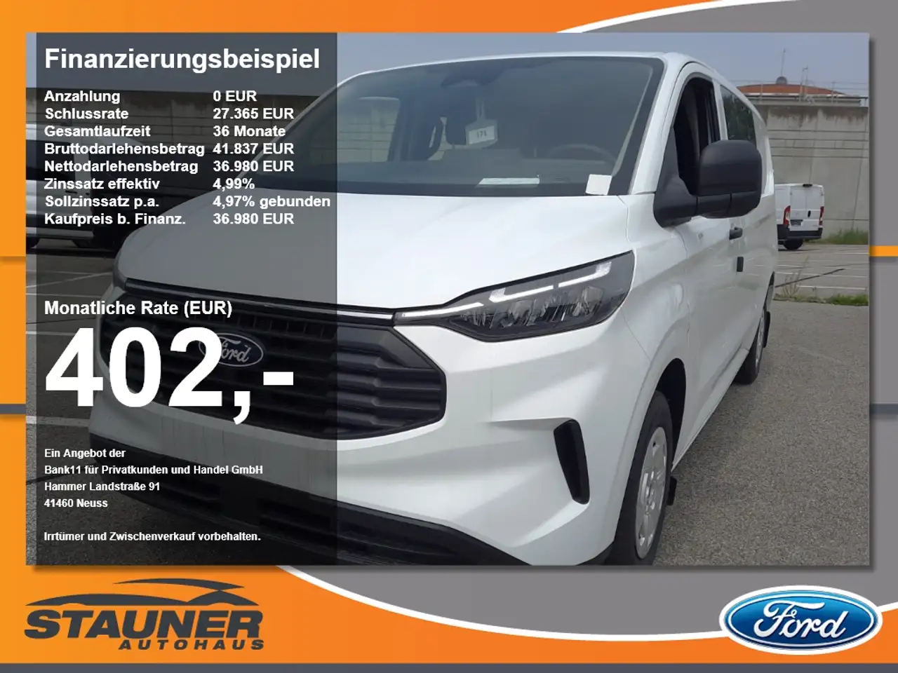 Ford Transit Custom Doka Trend 320L2 RFK LED Navi — photo 1 of 31
