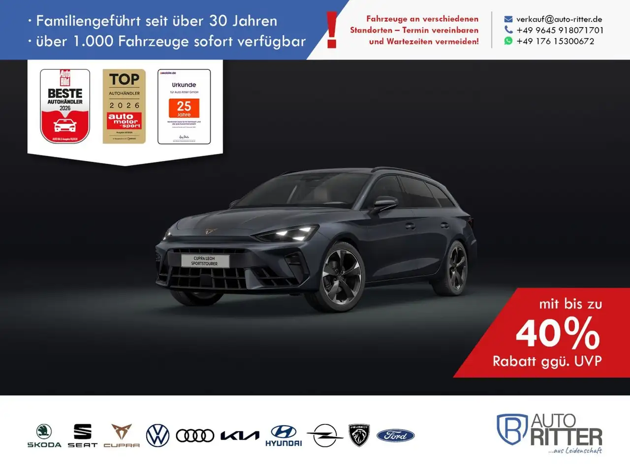 CUPRA Leon Sportstourer ACC|AHK|RFK|LED|Carplay|Kl... — photo 1 of 5