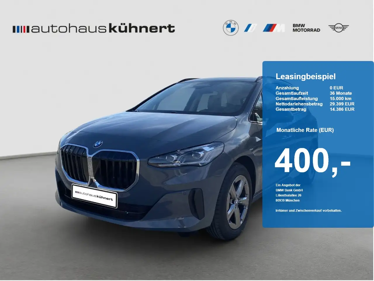 BMW 220 220i Active Tourer UPE 50.710 EUR Head-Up-Display — photo 1 of 19