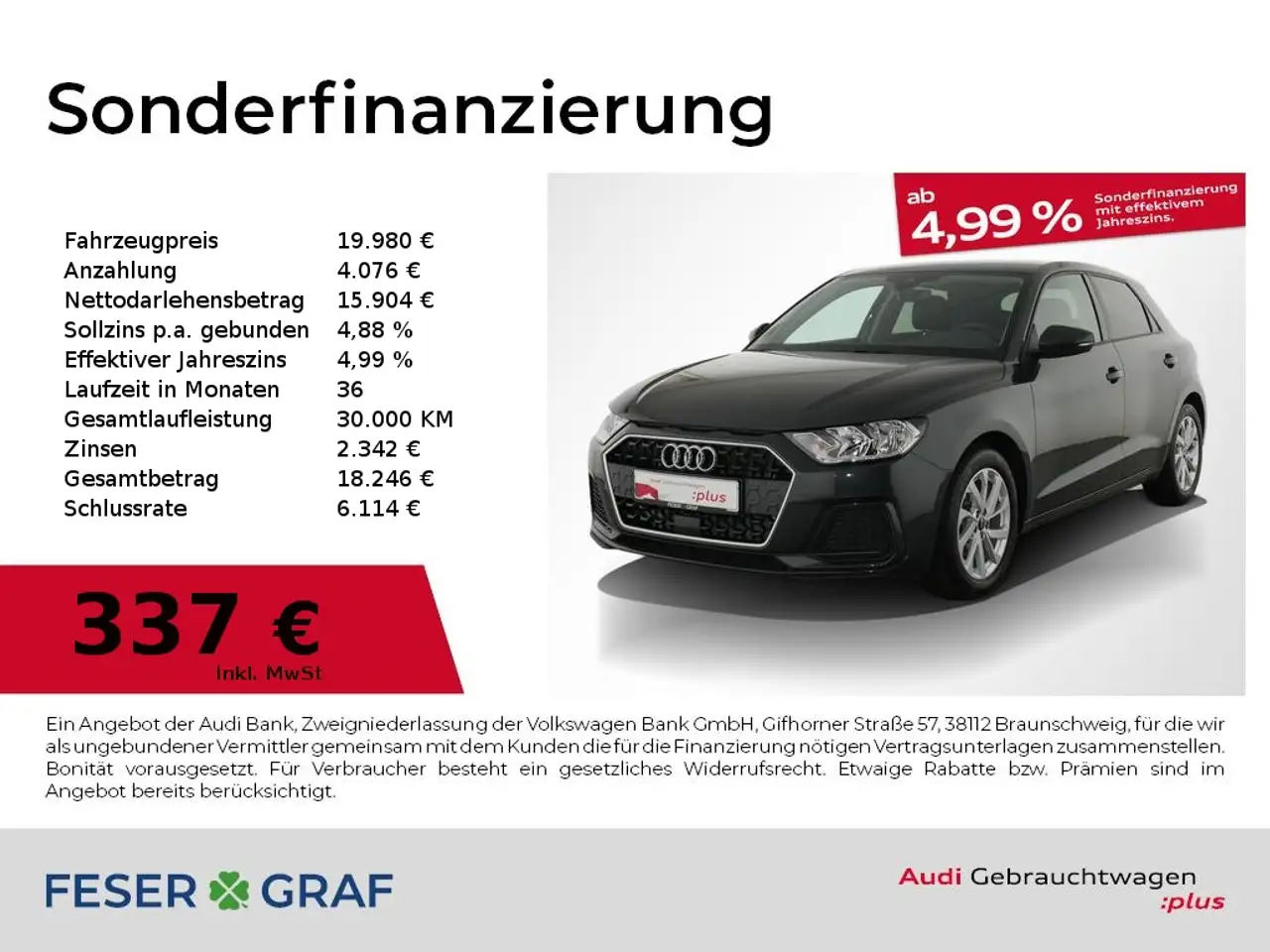Audi A1 Sportback 30 TFSI Advanced virt.Cockpit/ Navi plus — photo 1 of 15