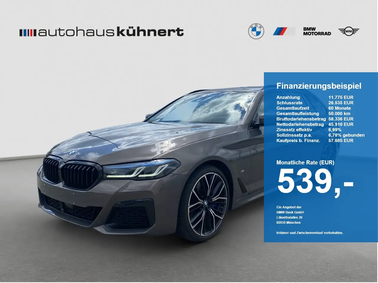 BMW 540 d xDrive Touring ///M-Sport PRO/ACC/SpurAss/Alarm — photo 1 of 15