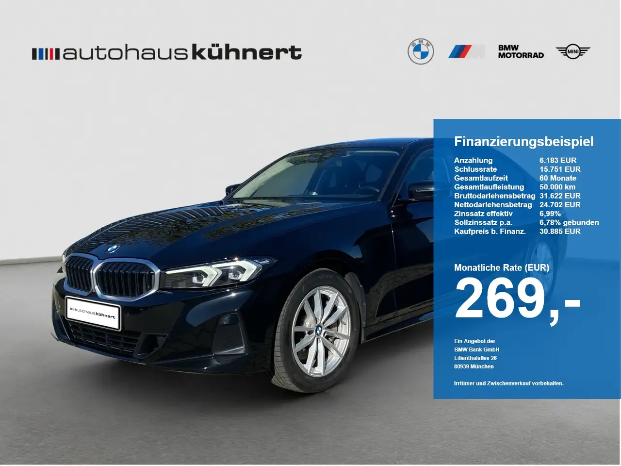 BMW 330 i Limousine LED AHK Tempo HiFi Navi DAB PDC — photo 1 of 20