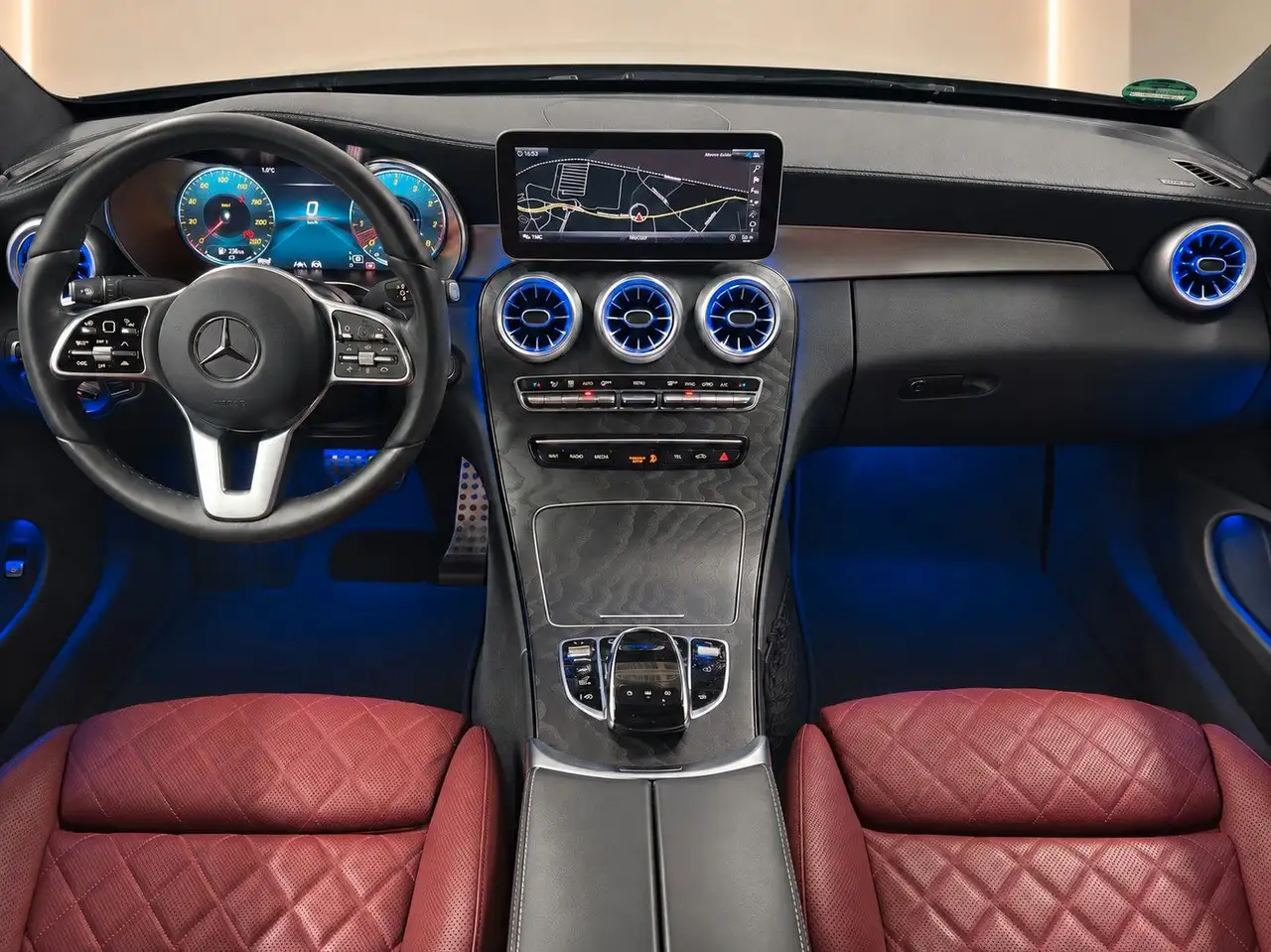 2020 Mercedes-Benz C 400 4Matic AMG Coupe Designo Luft Pano HUD 360, photograph 12