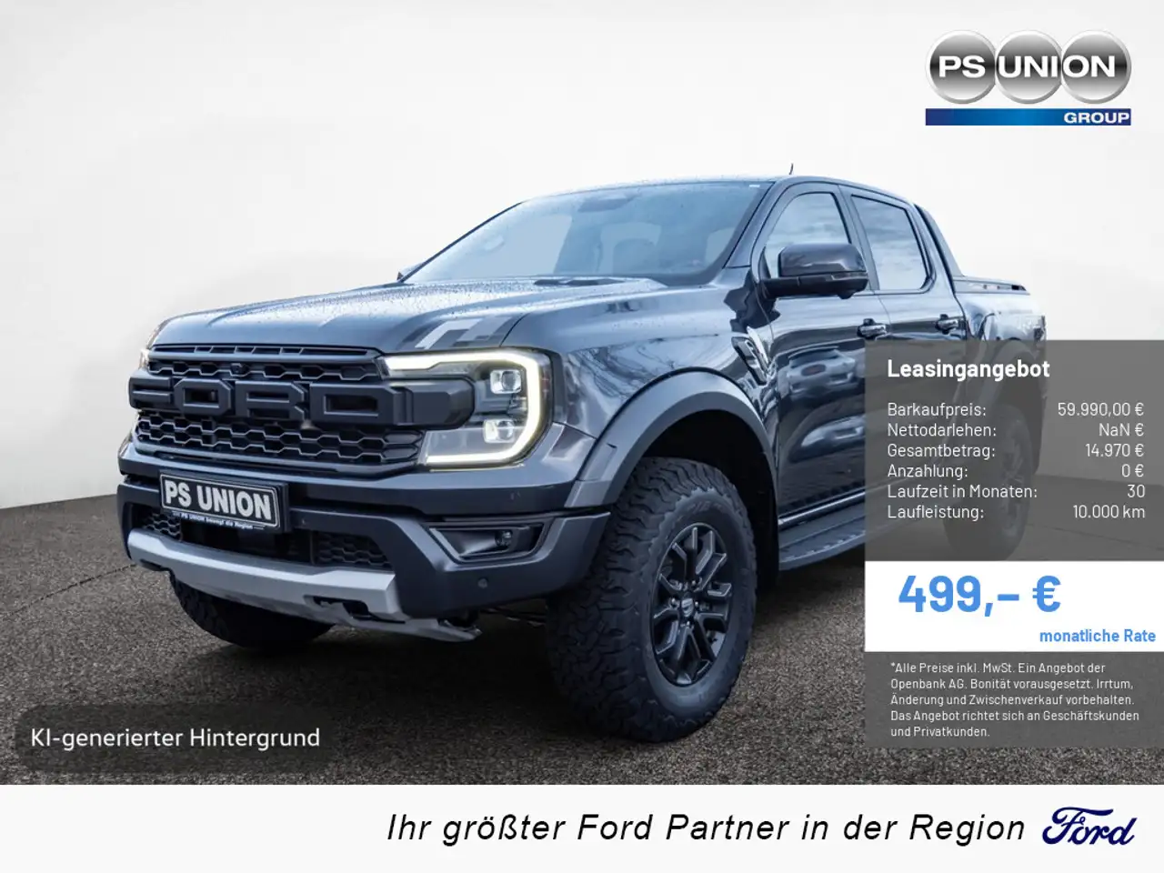 Ford Ranger Raptor DoKa 2.0 4x4 Anhängerkupplung Standheizung Tech. Paket 93 — photo 1 of 15