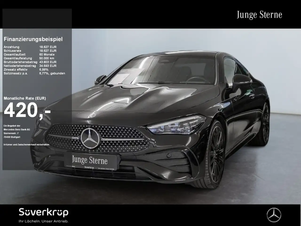 Mercedes-Benz CLE 220 d Coupé , AMG BURM NIGHT MEMO 360 DISTR — photo 1 of 15