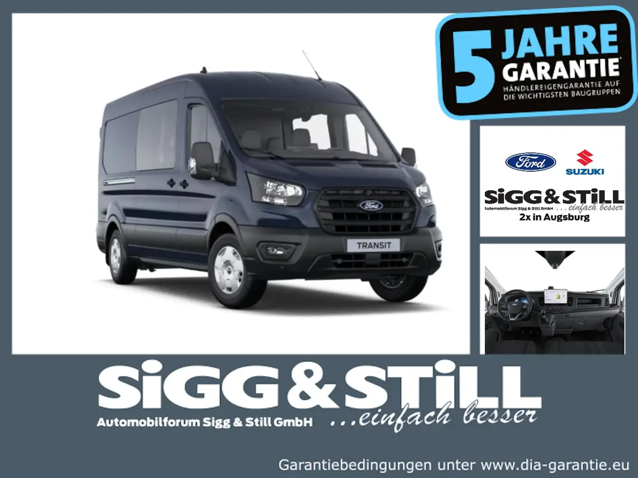 Ford Transit DoKa 350 L3 Trend 7-SITZE*AHK*SHZ*CAM — photo 1 of 13