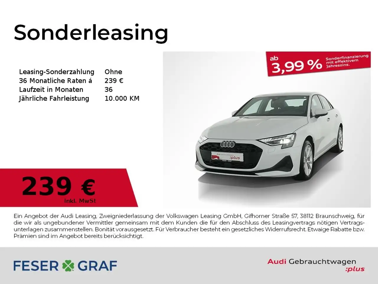 Audi A3 Lim. 30 TDI 6 Gang V-Cockpit/Kamera/LED/Navi — photo 1 of 18