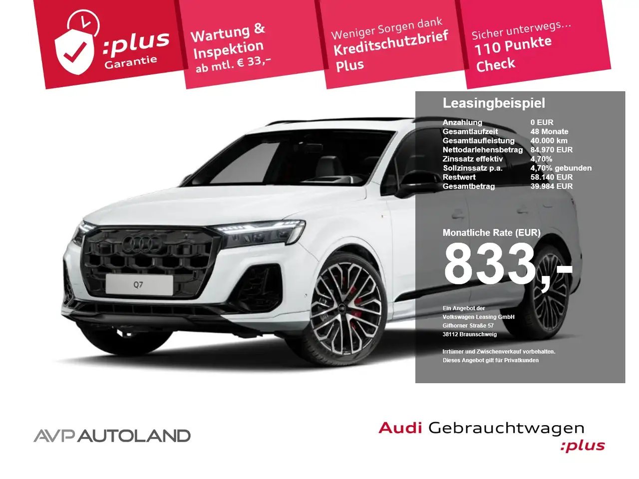 Audi Q7 TFSI quattro tiptr. eHybrid S line | PANO | — photo 1 of 11