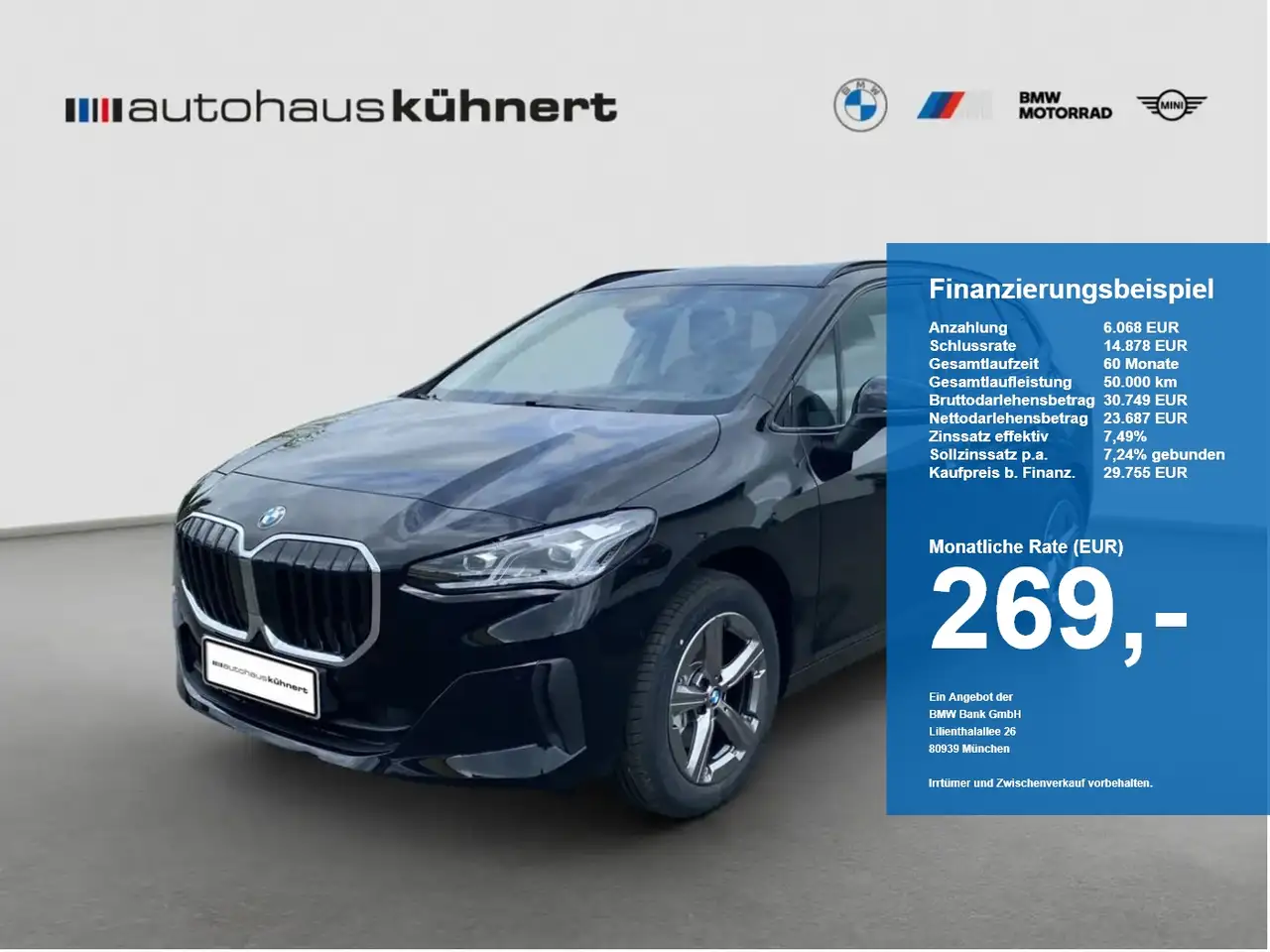 BMW 218 218i Active Tourer LED SpurAss AHK Navi ParkAss — photo 1 of 20