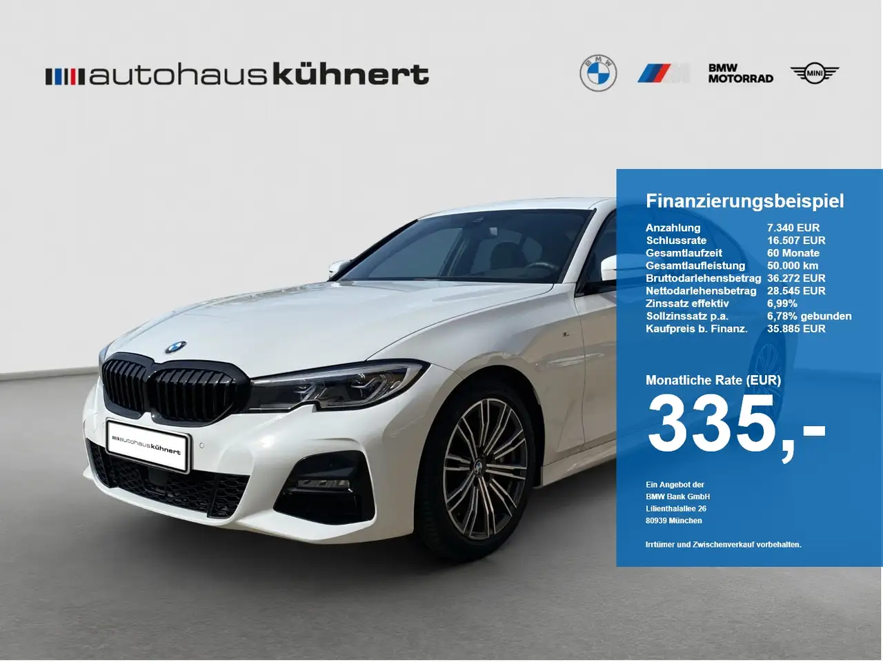 BMW 330 d xDrive Limo M-Sport Laser ACC DrvAs Hifi HUD — photo 1 of 15