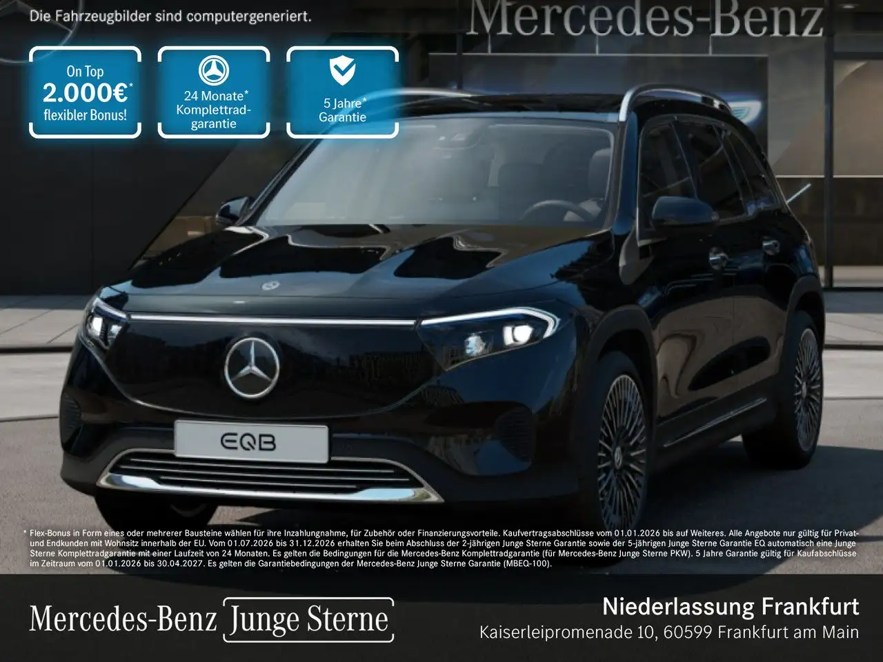 Mercedes-Benz EQB 350 4M PROG+20"+PLUS-PAKET+PANO+KAMERA+MEMORY — photo 1 of 23