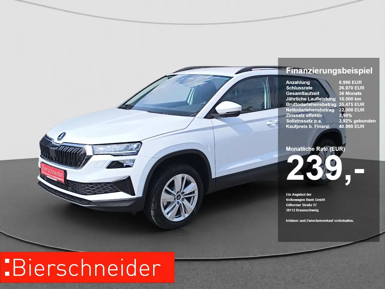 Skoda Karoq 2.0 TDI DSG Selection AHK NAV RFK ACC SHZ PDC — photo 1 of 15
