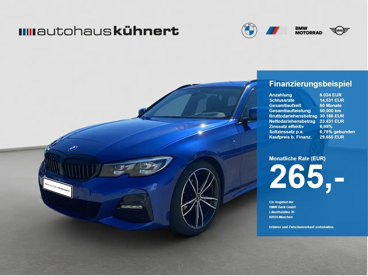 BMW 318 i Touring ///M-Sport/AHK/Head-Up/Navi/Lordose — photo 1 of 15