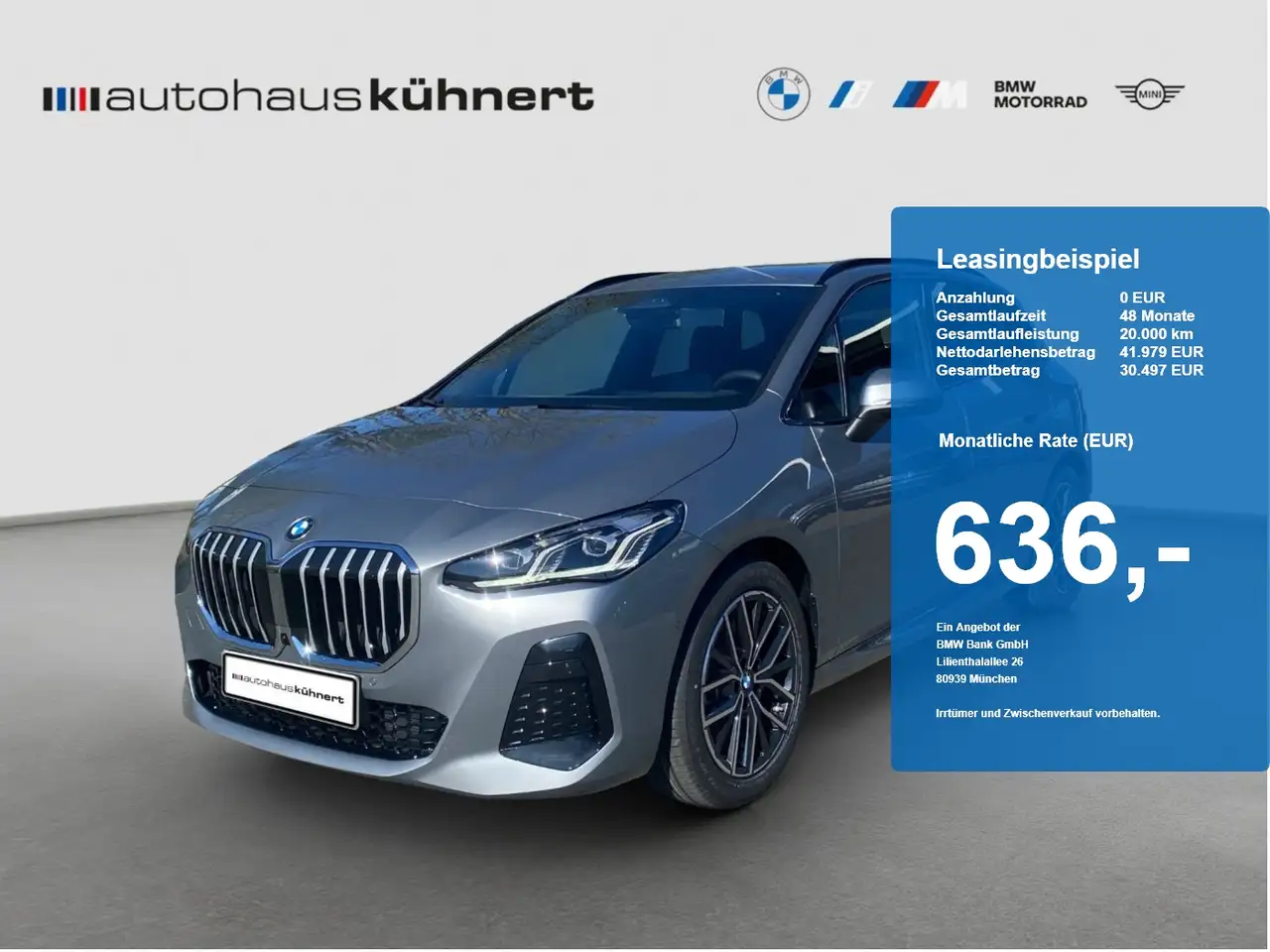 BMW 223 223i xDrive Active Tourer M-Sport UPE: 62.450,- — photo 1 of 20
