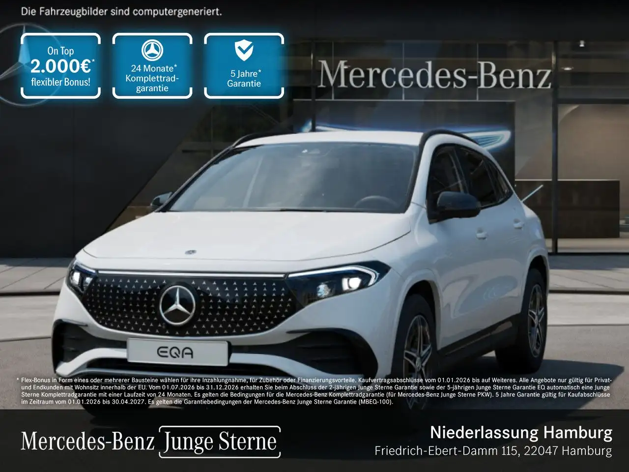 Mercedes-Benz EQA 250 AMG+NIGHT+ADVANCED+360+MEMORY+SPUR — photo 1 of 23