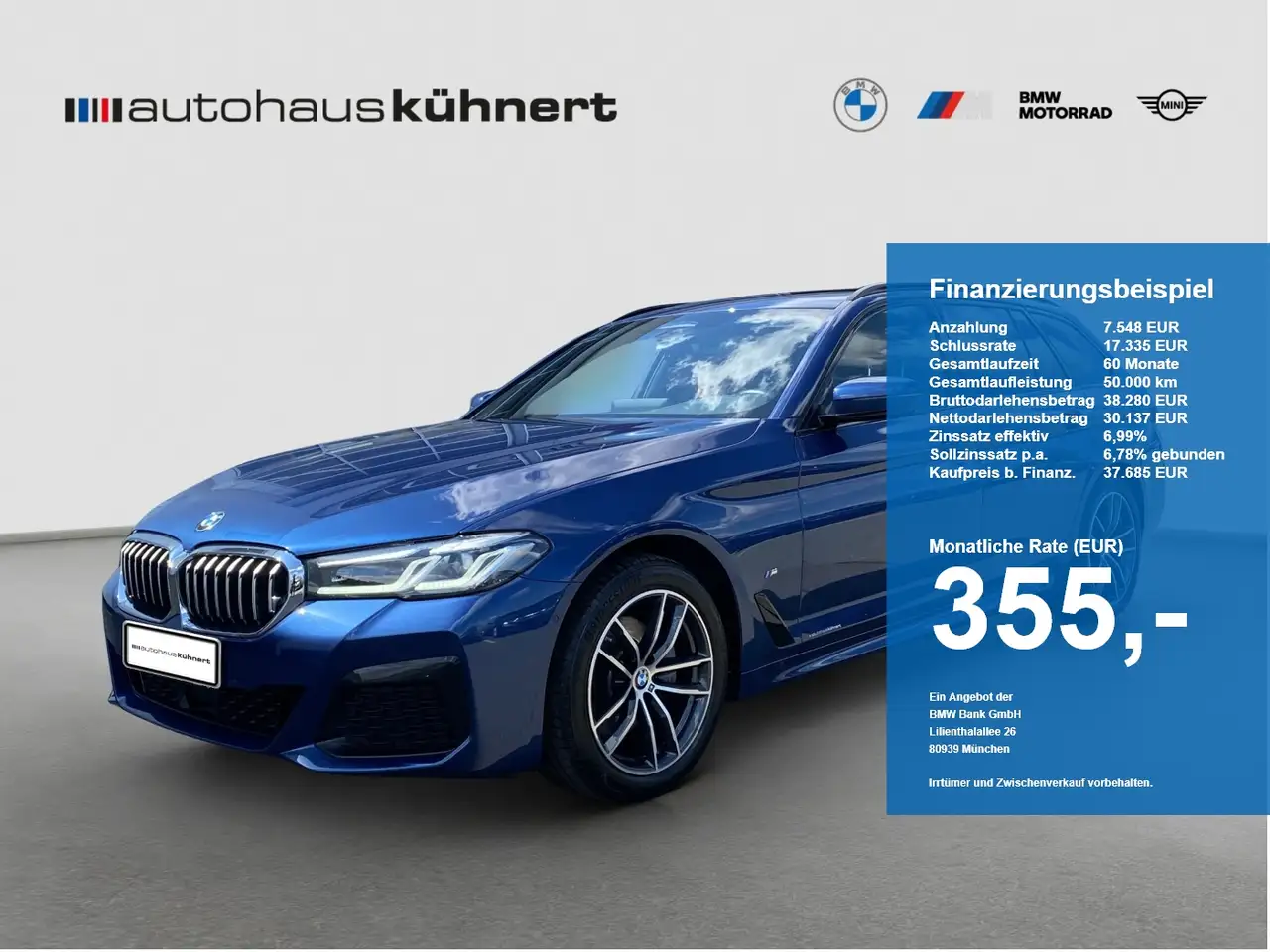 BMW 520 d xDrive Touring ///M-Sport ACC ad. Fw. Luftfed. — photo 1 of 15
